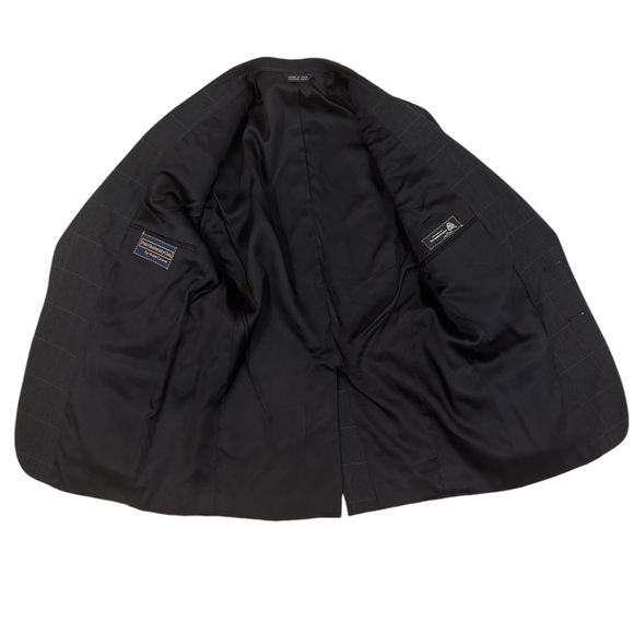 Polo University Club Ralph Lauren Mens Blazer Chest Sz 45 Dark Gray Made In USA - Picture 3 of 11